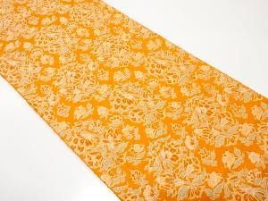 花更紗模様織り出し　袋帯